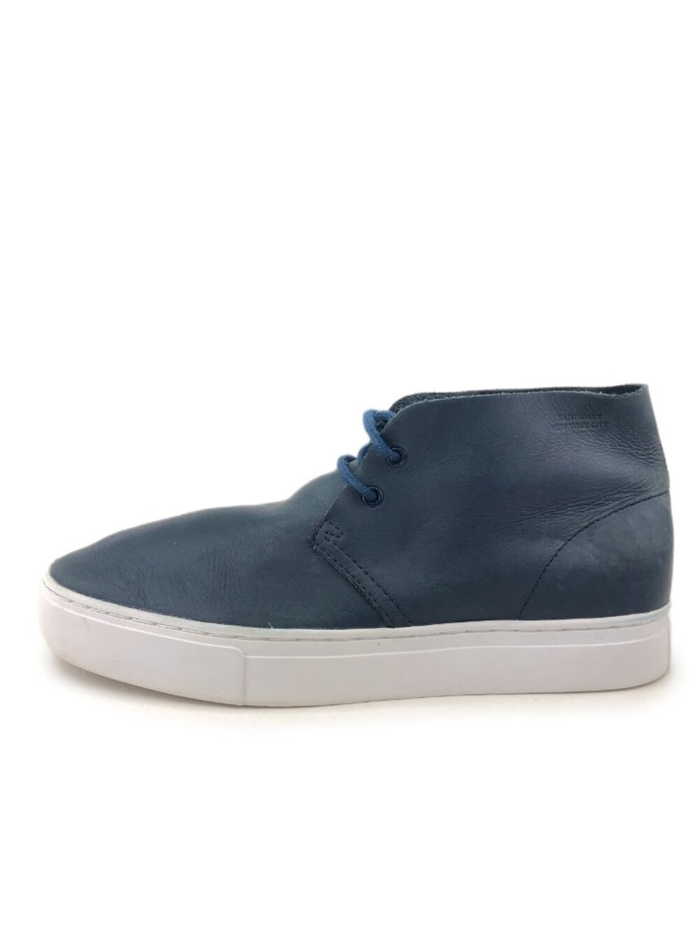 Saturdays NYC Damien Blue Leather Ankle Boots 10